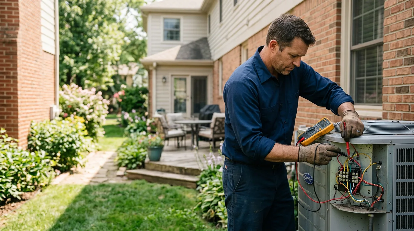 HVAC technician working near Millbury, MA